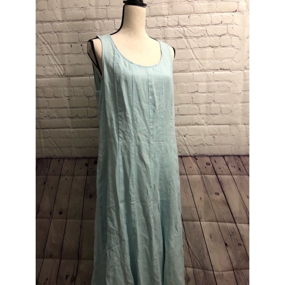 J. Jill Sleeveless Blue Maxi Dress